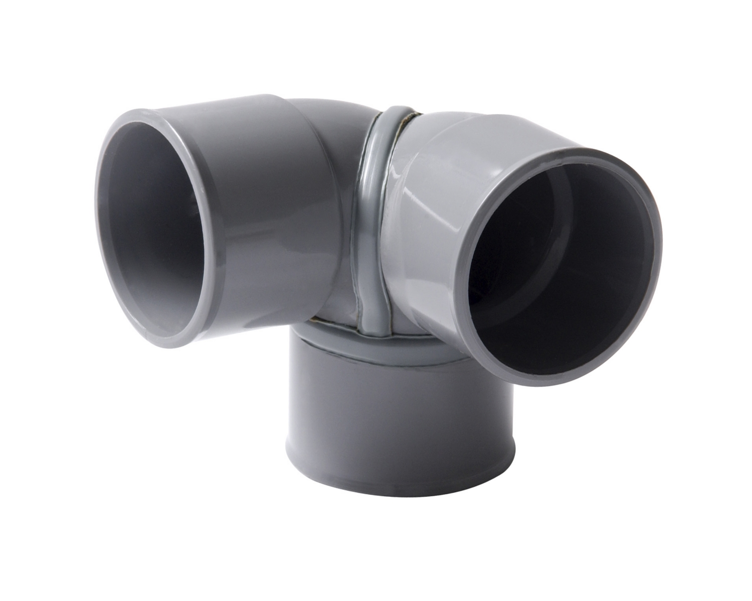 Coude 87°30 PVC double d'équerre FF Nicoll