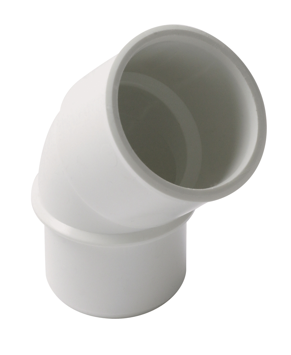 Coude 45° PVC MF - Blanc Nicoll