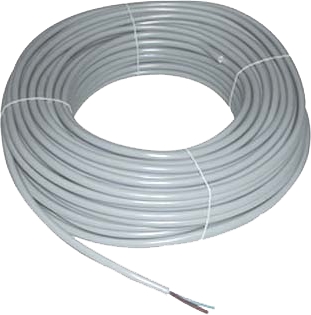 Câble H05 VV-F gris en couronne de 50 m et 100 m 