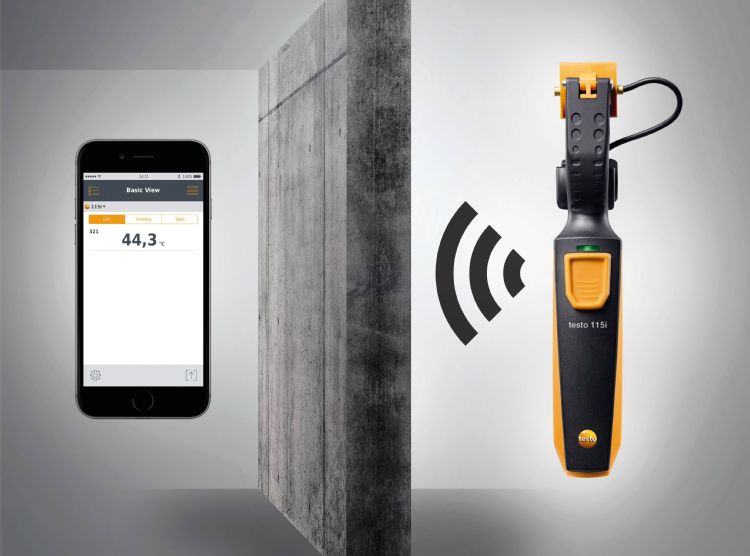 Thermomètre à pince avec commande via Smartphone 115I Testo
