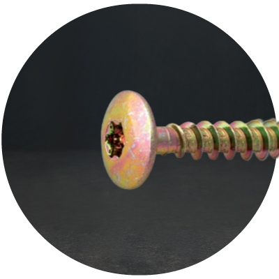 Vis penture pour charnières et portes lourdes