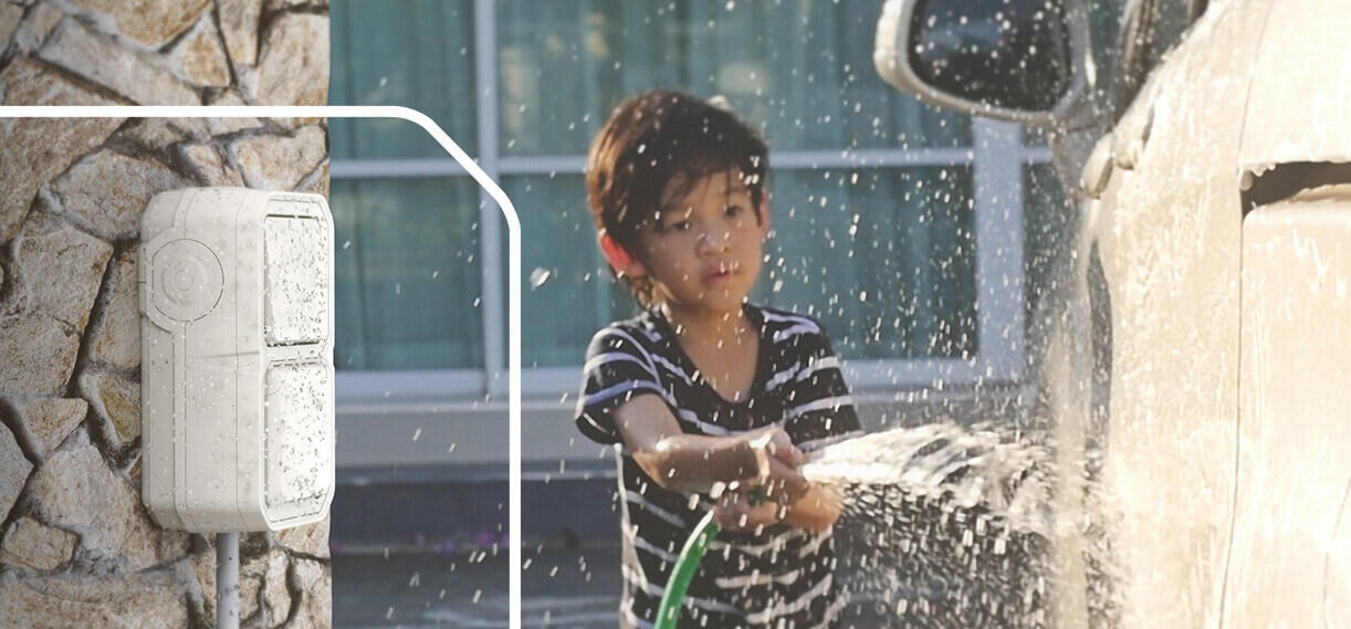 appareillage plexo extérieur jardin résistant à l'eau