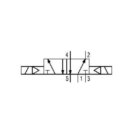 Distributeur pneumatique ISO 5/2 bistable à commande Electro-pneumatique - Série 581 Aventics