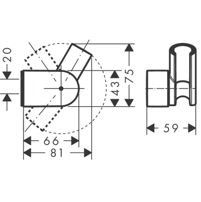 Support Porter'Vario 28328000 Hansgrohe