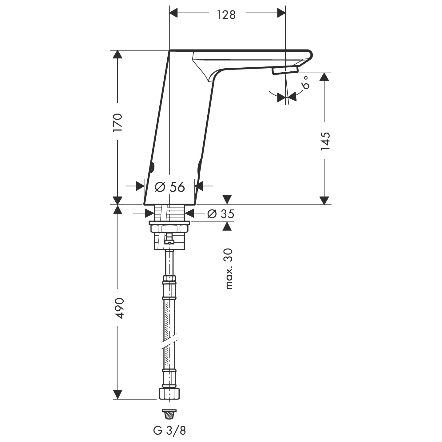 Mitigeur lavabo électronique Metris S Hansgrohe