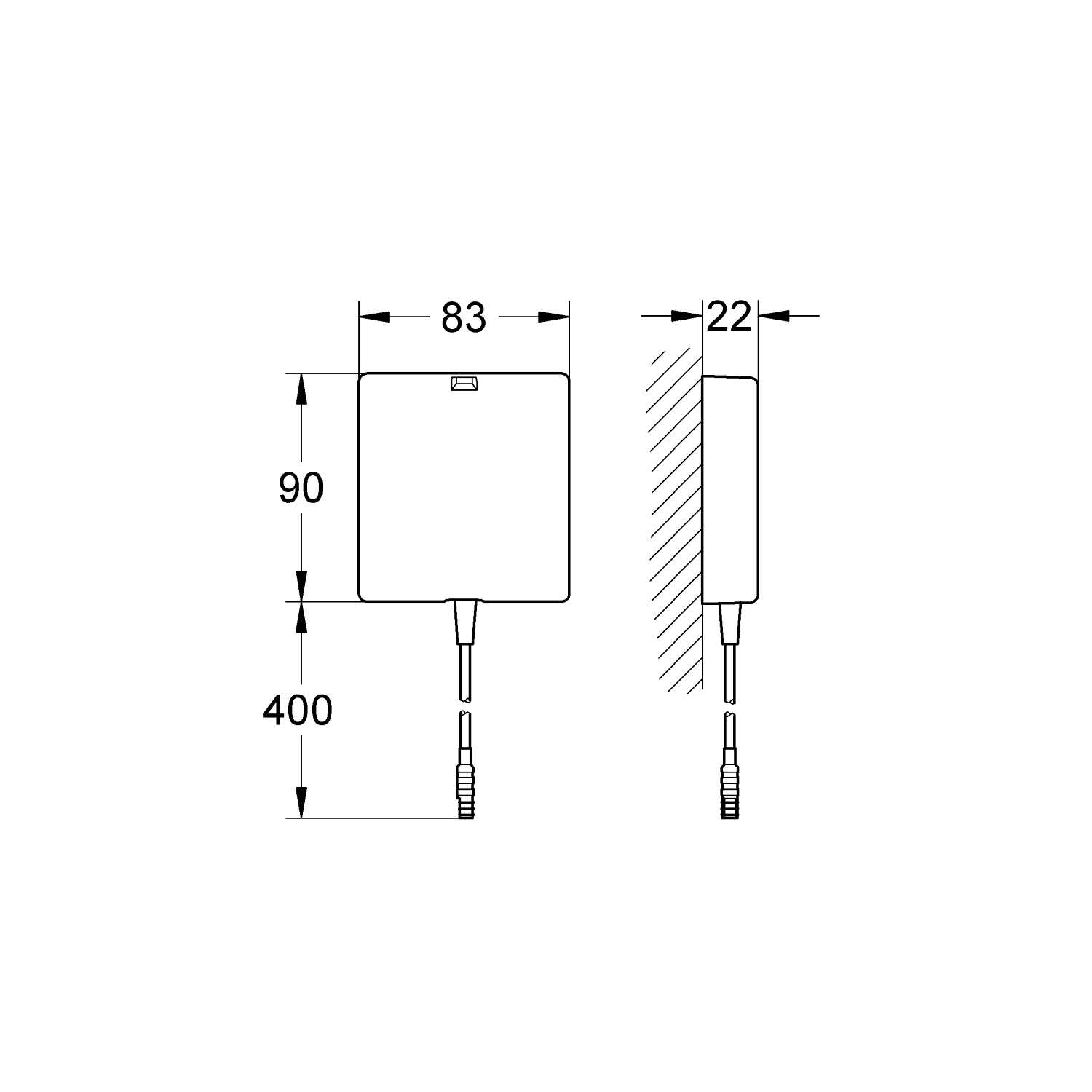 Alimentation secteur pour mitigeur lavabo infrarouge 36338000 Grohe