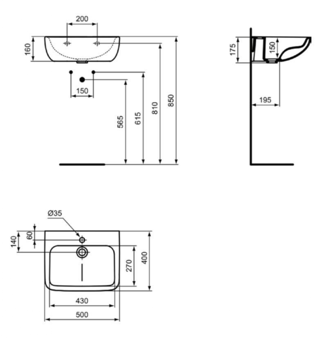 Lavabo HygenIQ Ideal Standard