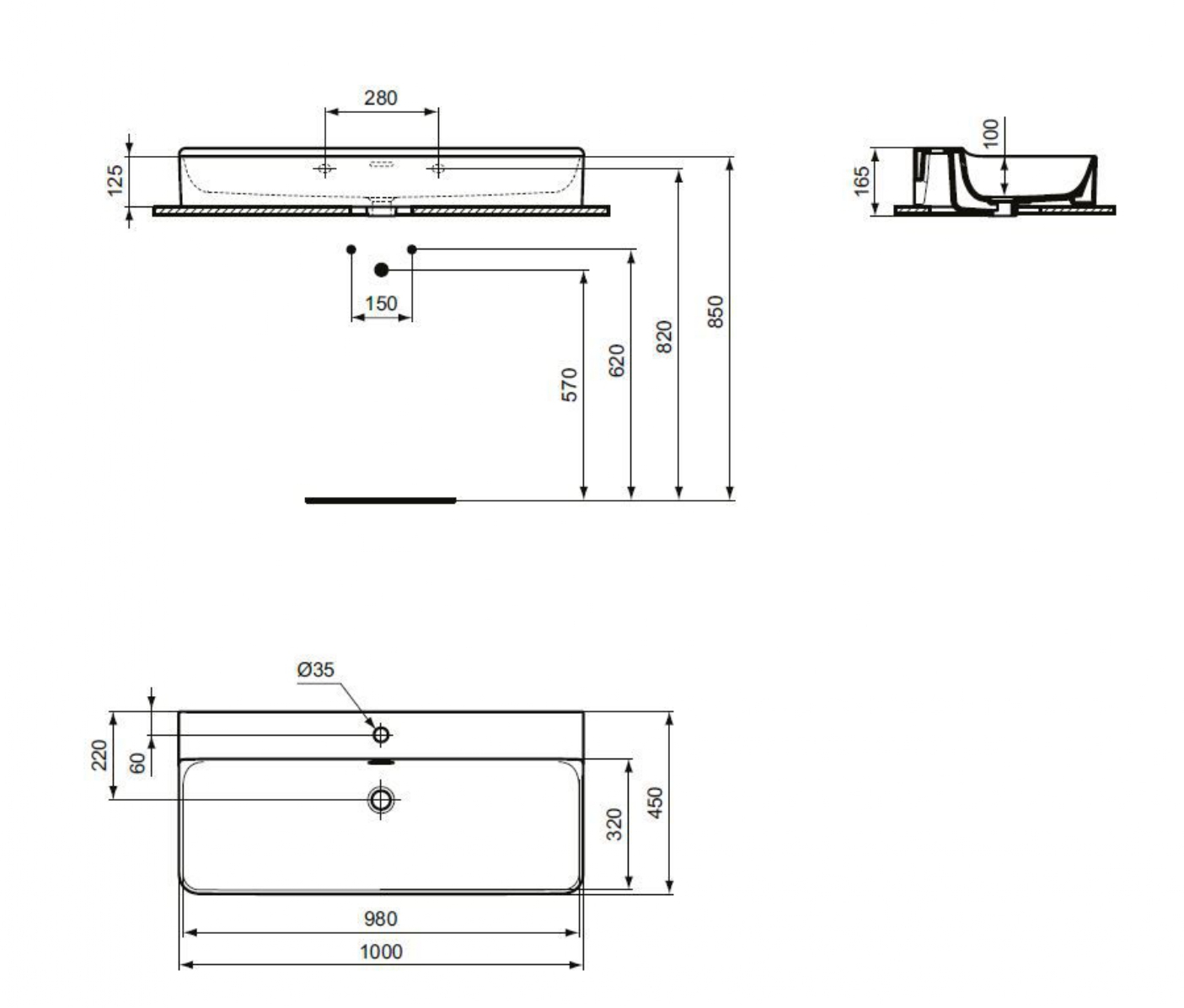 Lavabo Conca Ideal Standard