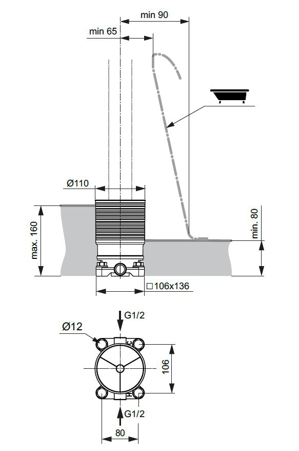 Corps à encastrer Built-In Ideal Standard