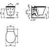 Pack cuvette WC suspendu Connect Air AquaBlade® Ideal Standard