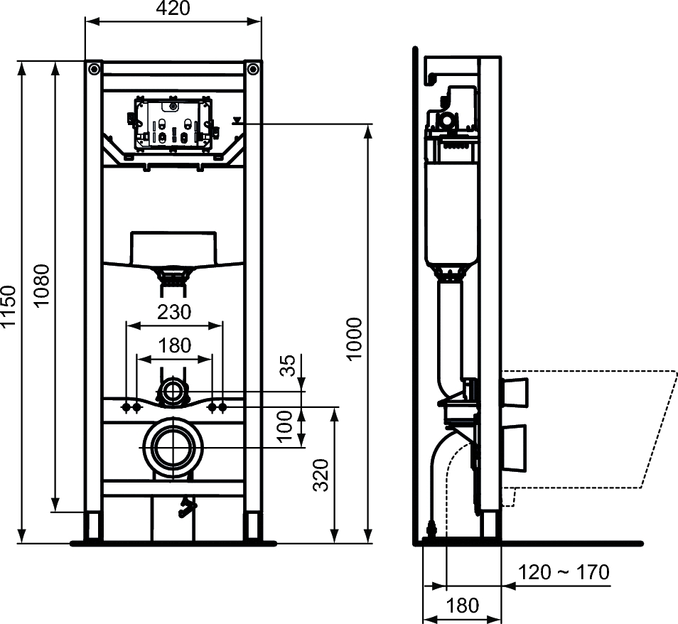 Bâti-support Prosys autoportant - Pneumatique R009667 Porcher