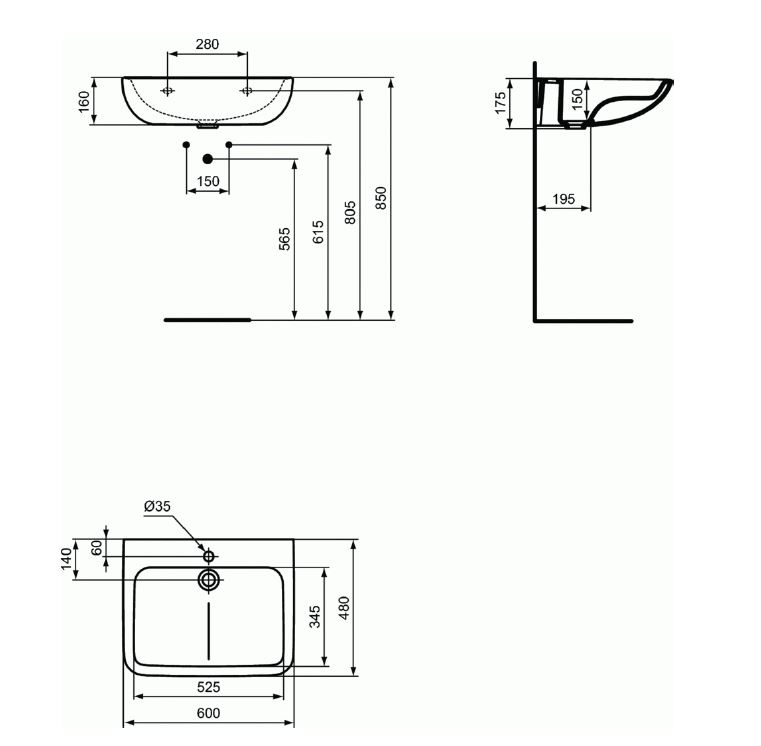 Lavabo collectif HygenIQ Porcher