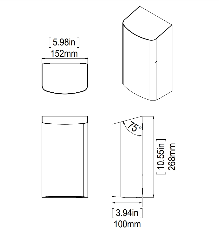 Sèche-mains compact C-DRY Presto