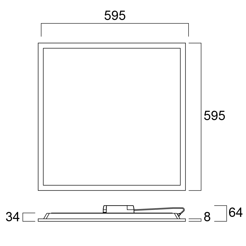Dalle LED Start Panel Flat Eco Backlit Sylvania