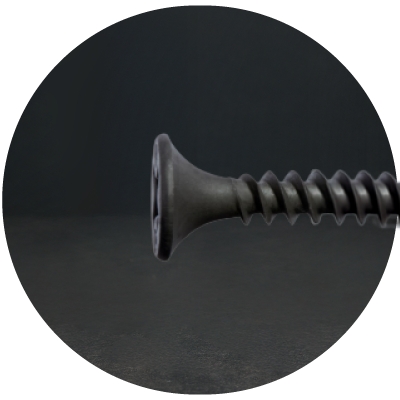 Vis à tête trompette pour fixation dans matériaux tendres