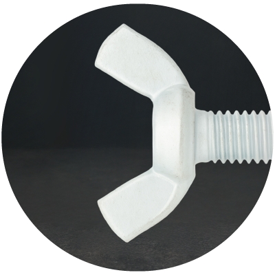 Vis à oreille pour serrage manuel sans outil